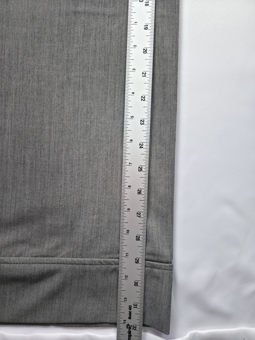 Flamingo Gray Wide Leg Pants Women Large High Rise Button Detail Stretch - Picture 15 of 15